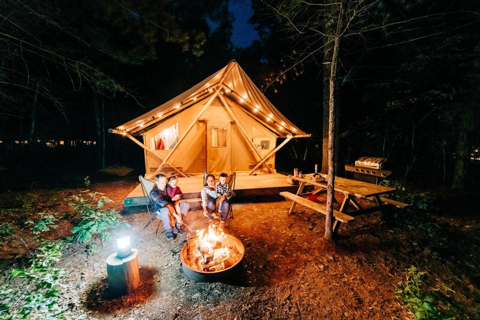 Huttopia White Mountains Albany Buitenkant foto