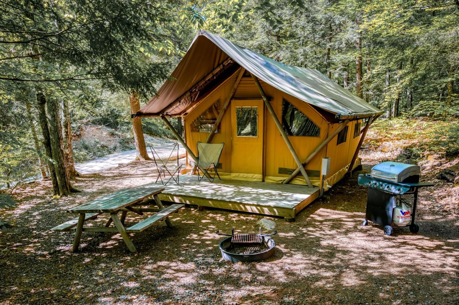 Huttopia White Mountains Albany Buitenkant foto